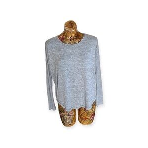 Rag & Bone Jean small gray top long sleeve